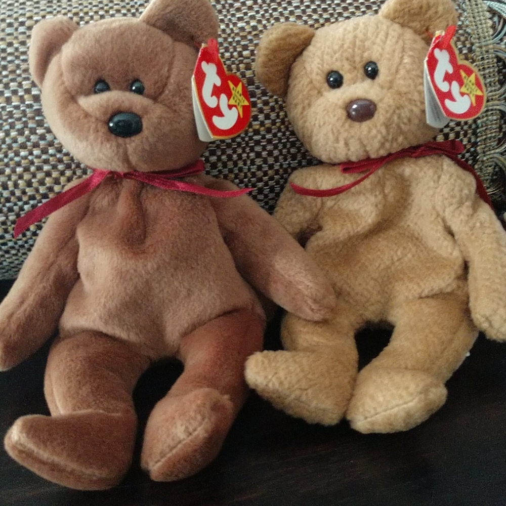Two Vintage Beanie Babies, all tags!
